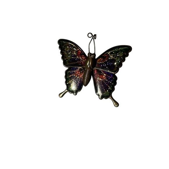 vintage Jewelry - Butterfly Brooch Pin Colorful Sparkly‎ Insect Costume Jewelry